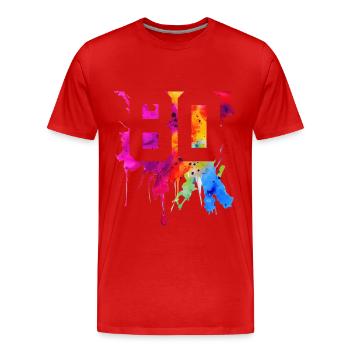80 JAHRE 80. GEBURTSTAG - Männer Premium Bio T-Shirt - Rot - Vorne - Damien (186cm)