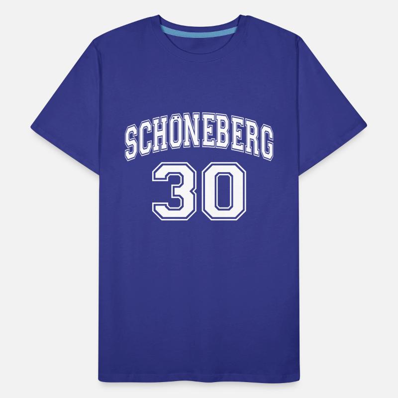 SCHÖNEBERG 30 Nostalgia Design Berlin District Zip Code Men's Premium Organic T-Shirt