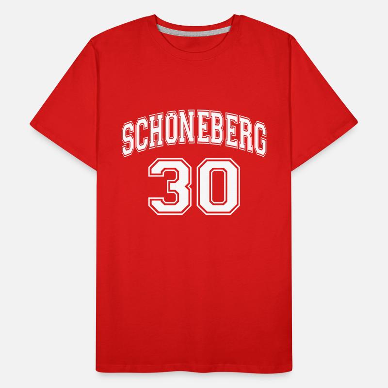 SCHÖNEBERG 30 Nostalgia Design Berlin District Zip Code Men's Premium Organic T-Shirt