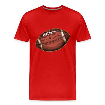 Football américain Peau de porc Sport États-Unis - T-shirt bio Premium Homme - rouge - Devant - Damien (186cm)