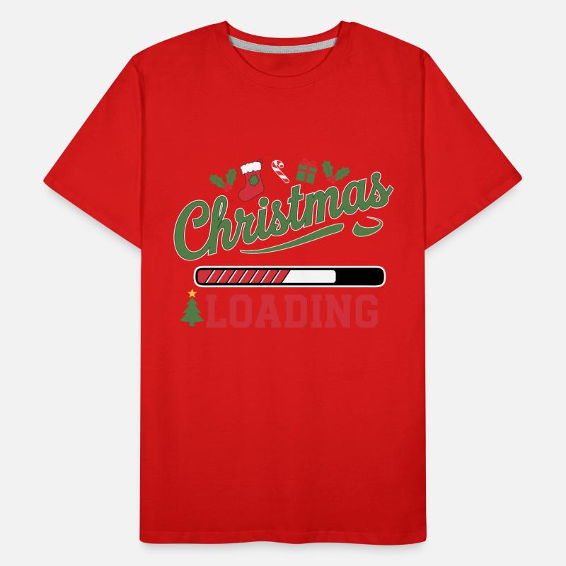 Christmas Loading Loading Bar Christmas Men's Premium Organic T-Shirt