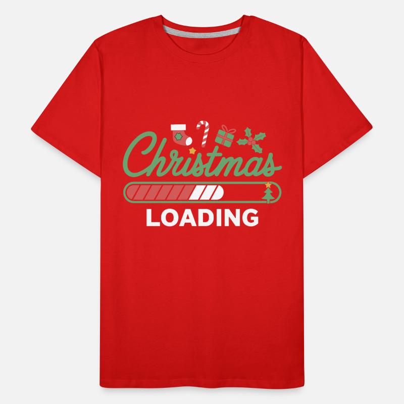 Christmas Loading Loading Bar Christmas Men's Premium Organic T-Shirt
