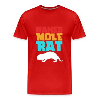 Chiot de sable - T-shirt bio Premium Homme - rouge - Devant - Damien (186cm)