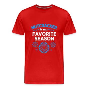 Casse-noisette de Noël - T-shirt bio Premium Homme - rouge - Devant - Damien (186cm)