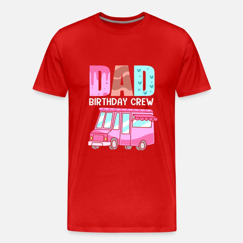 Eiscreme Eiswagen Eis Eisdiele - Men's Premium Organic T-Shirt - red