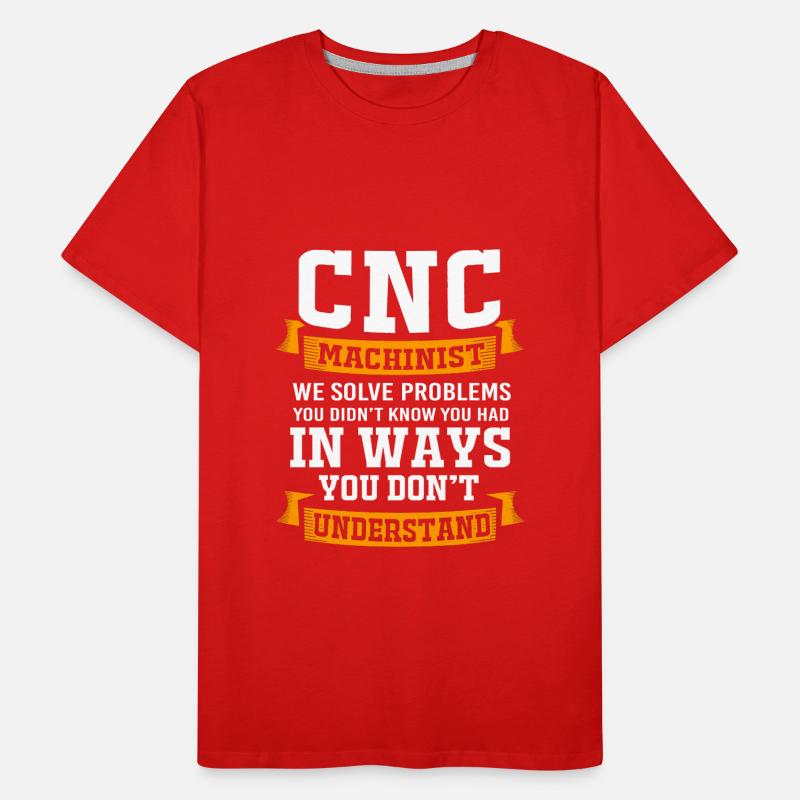 Cutting machine operator Machinist Turner CNC router Men's Premium Organic T-Shirt