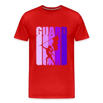Drapeau Drapeau Agitateur Drapeau Waver Carnival - T-shirt bio Premium Homme - rouge - Devant - Damien (186cm)
