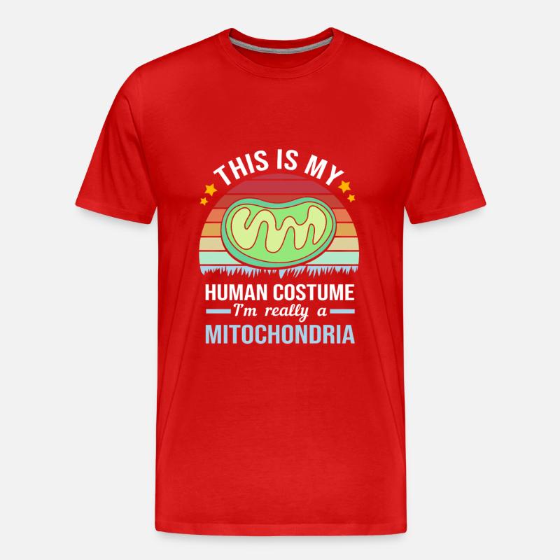 Molekül Strukturformel - Männer Premium Bio T-Shirt - Rot
