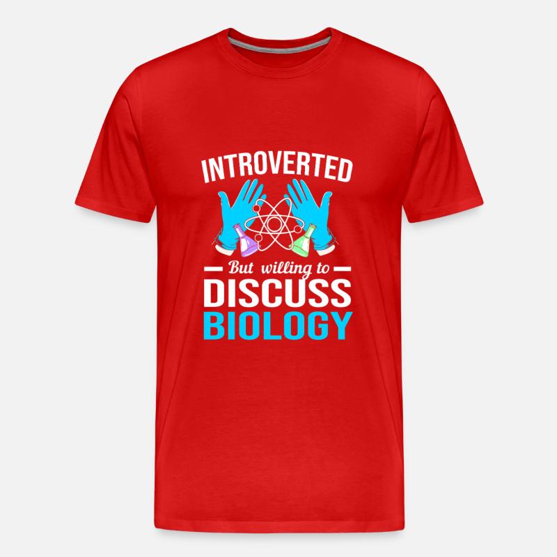 Molekül Strukturformel - Männer Premium Bio T-Shirt - Rot