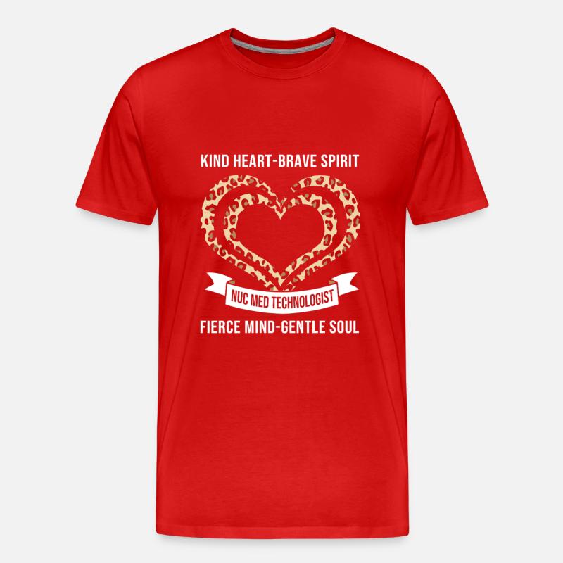 Nuklear Nuklearmedizin Atom Radiologie - Männer Premium Bio T-Shirt - Rot