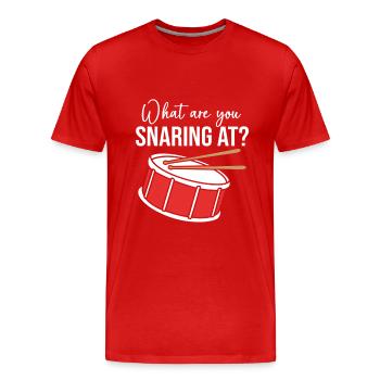 Drums Drummers Drumsticks - Men's Premium Organic T-Shirt - red - Front - Damien (186cm)