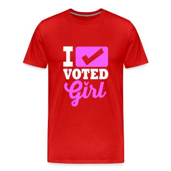 Baby Party Juli Team Girl - Männer Premium Bio T-Shirt - Rot - Vorne - Damien (186cm)