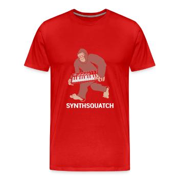 Djing Label Clavier DJ - T-shirt bio Premium Homme - rouge - Devant - Damien (186cm)