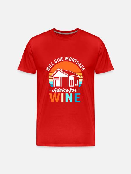Debt Condominium Mortgage - Men's Premium Organic T-Shirt - red
