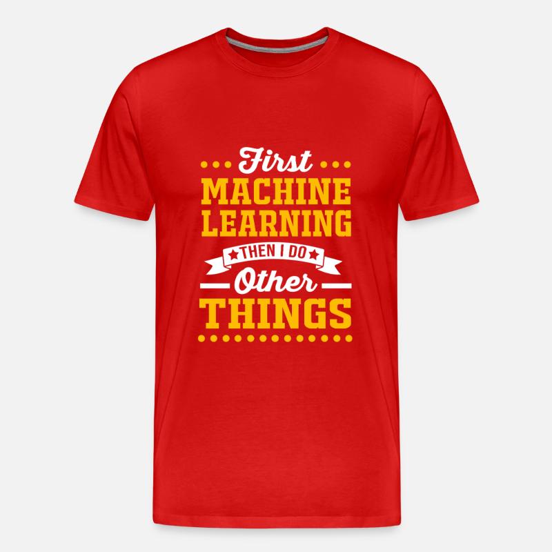 Programmer Coder GPT - Men's Premium Organic T-Shirt - red