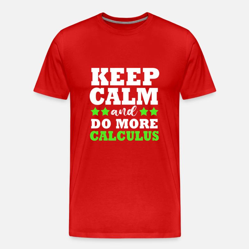 Mathematik mathematisch Mathe Mathematiker - Männer Premium Bio T-Shirt - Rot