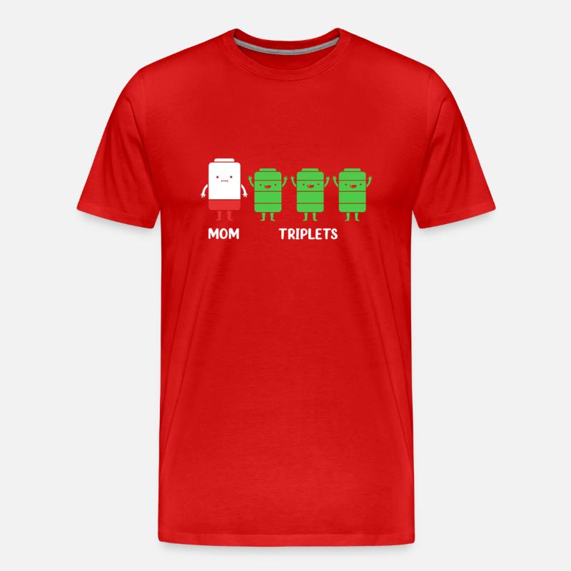 Drilling Mutter Mama - Männer Premium Bio T-Shirt - Rot