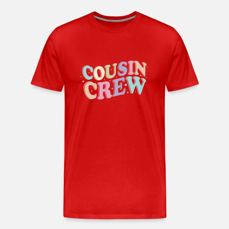 Cousin Crew - Männer Premium Bio T-Shirt - Rot