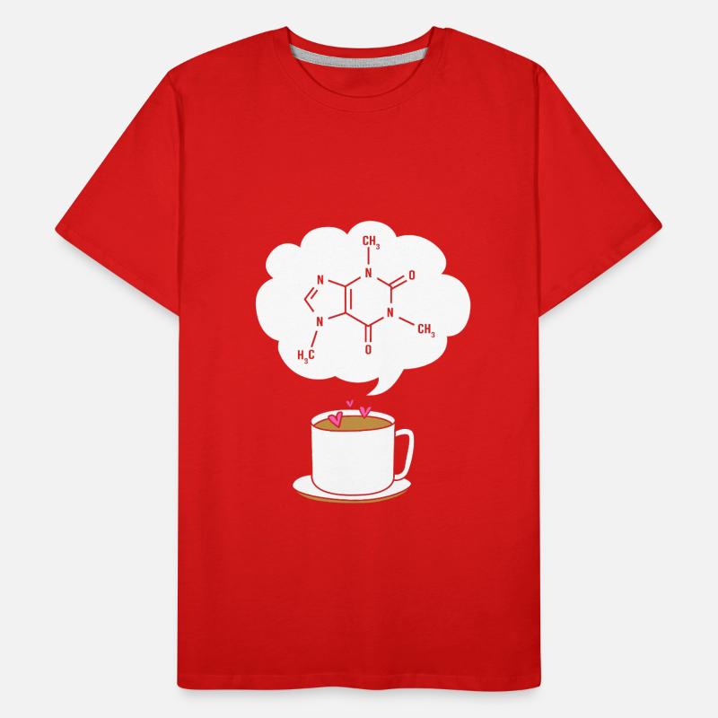 Chemistry Science Physics Laboratory Structural Formula Men's Premium Organic T-Shirt