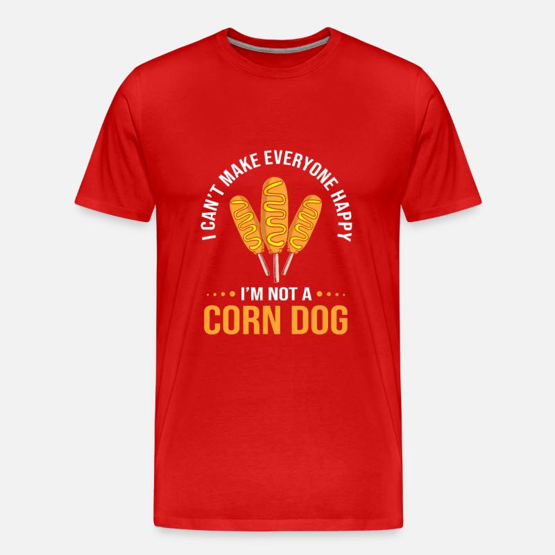 Corn Dog - Männer Premium Bio T-Shirt - Rot