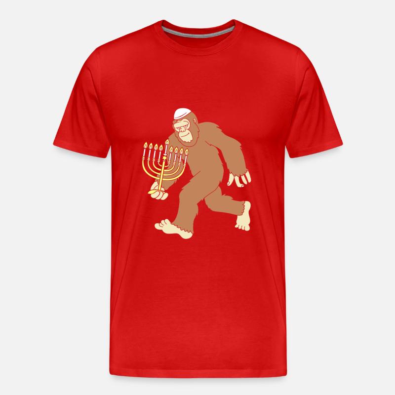 Hanoukka Hanoukka Hanoukka - T-shirt bio Premium Homme - rouge