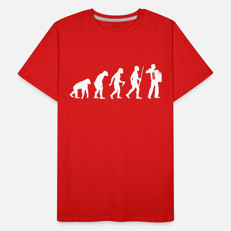 Évolution de l'accordéon T-shirt bio Premium Homme