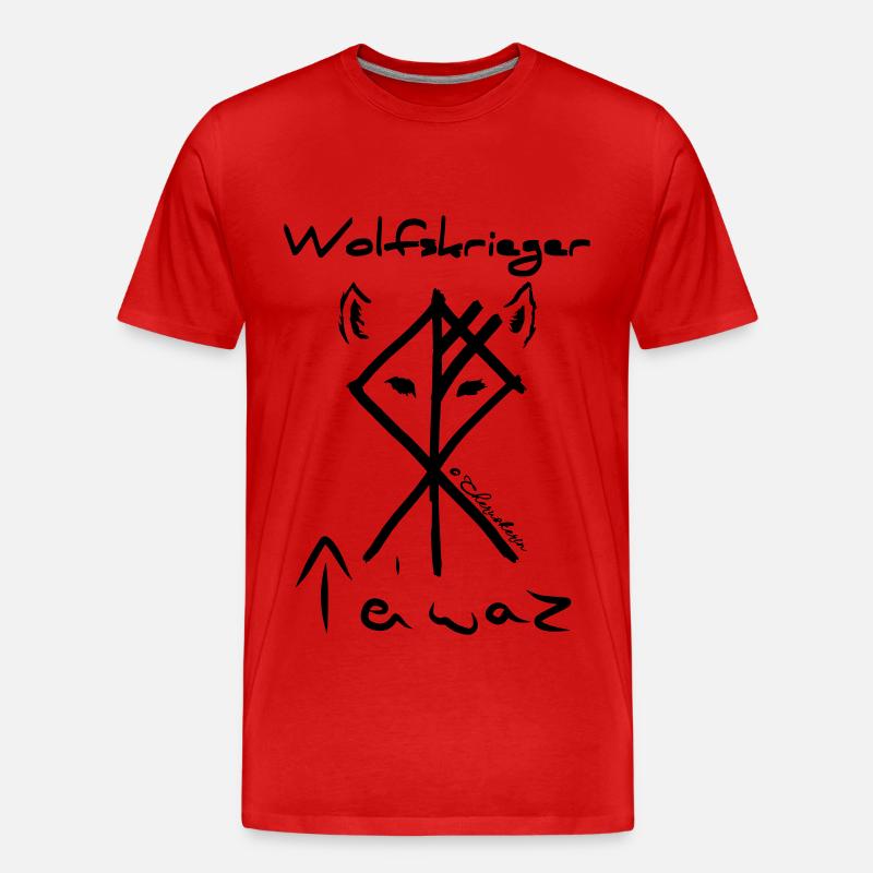 Wolf Teiwaz - Männer Premium Bio T-Shirt - undefined