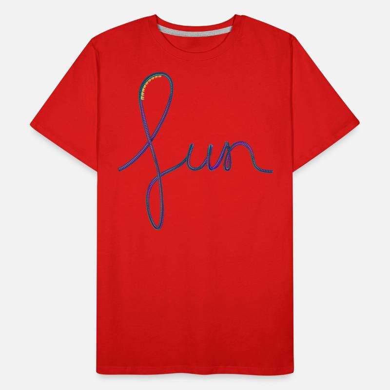 Roller Coaster Fun Fun Men's Premium Organic T-Shirt