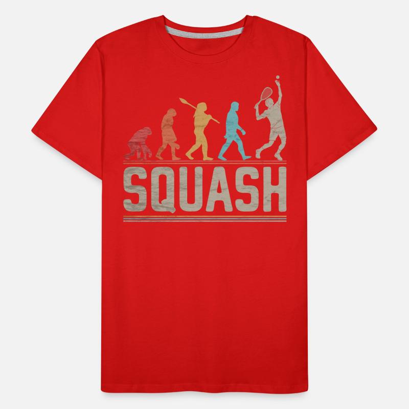 Squash Evolution - Squash Player Evolution Männer Premium Bio T-Shirt