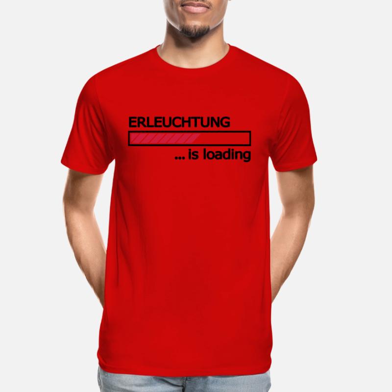 Enlightenment is loading progress bar Loading Bar Men's Premium Organic T-Shirt