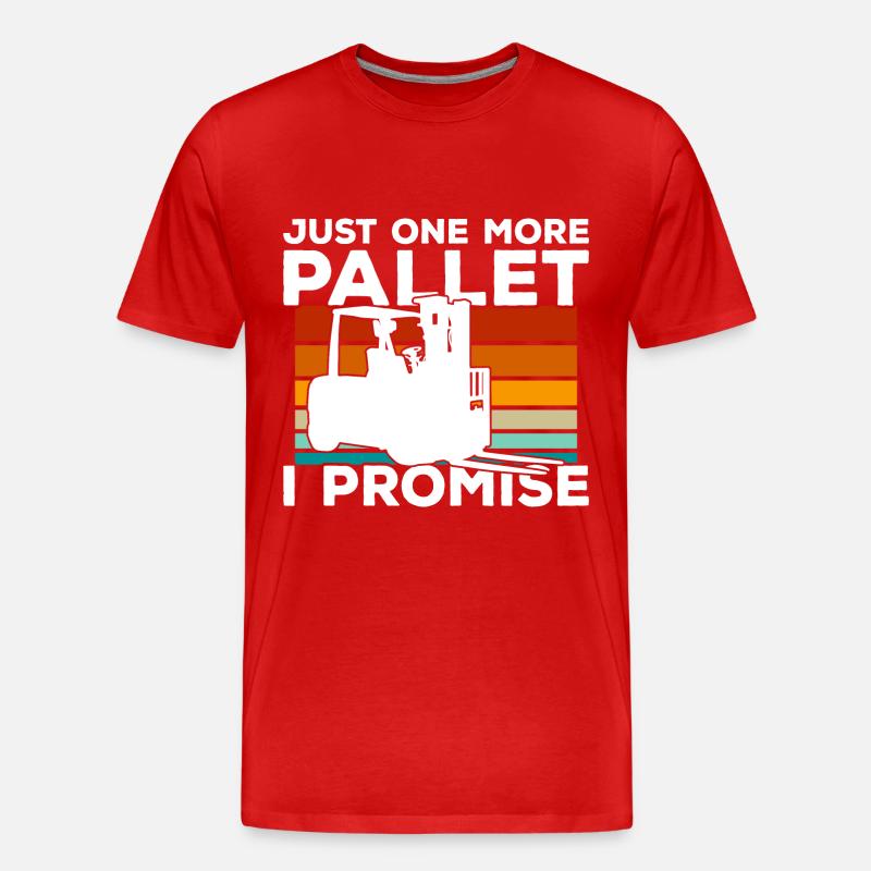 Gabelstaplerfahrer Gabelstaplerfahrer - Männer Premium Bio T-Shirt - Rot