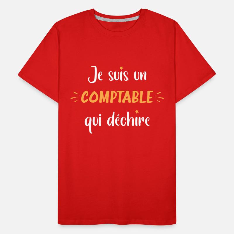 comptable T-shirt bio Premium Homme