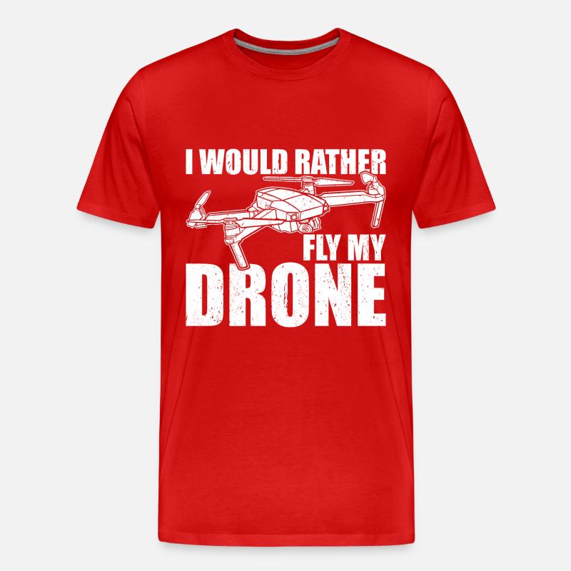 Drone Drones - T-shirt bio Premium Homme - rouge