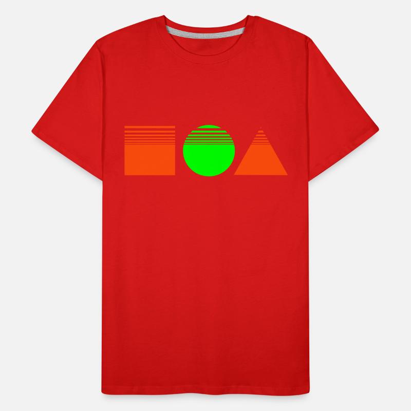 Design rectangle / square / triangle Men's Premium Organic T-Shirt