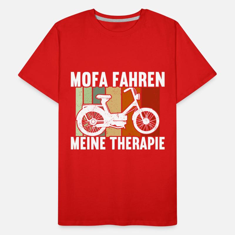 Mofa Moped Rollerfahrer Roller Männer Premium Bio T-Shirt