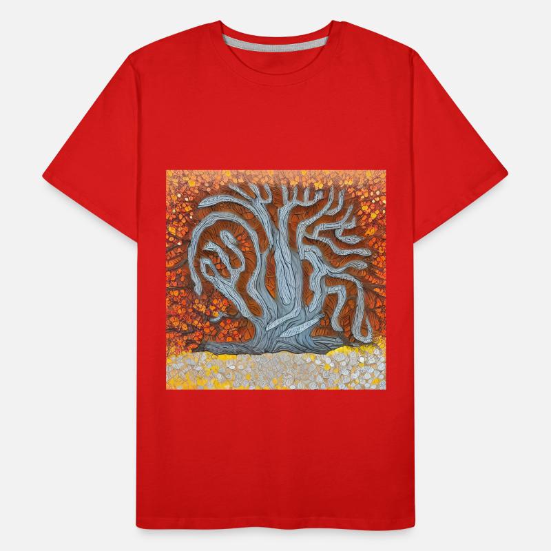 old tree during spring Men's Premium Organic T-Shirt