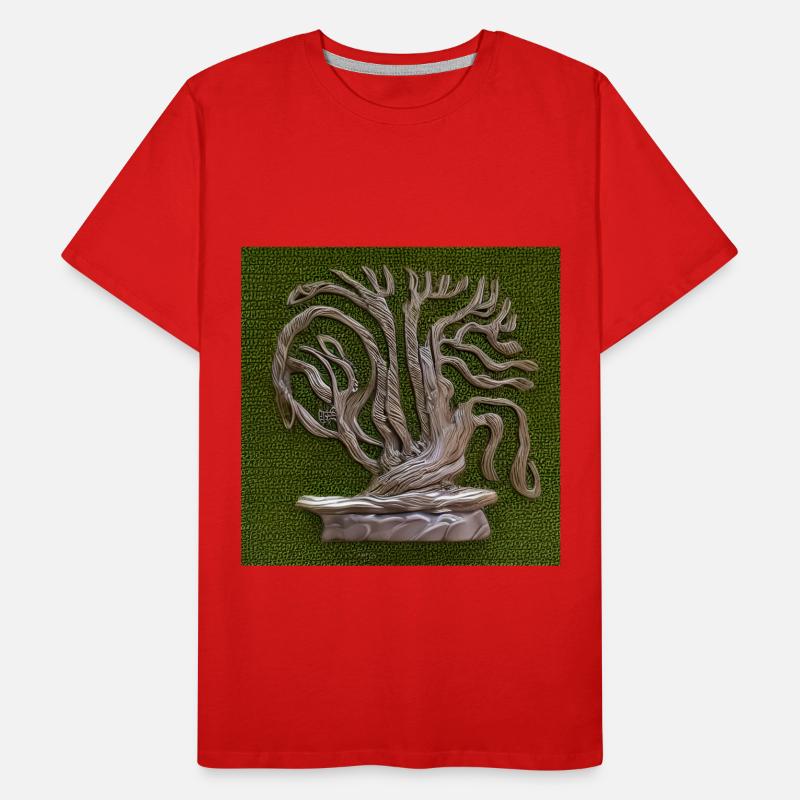 Alter Baum wird grün Männer Premium Bio T-Shirt