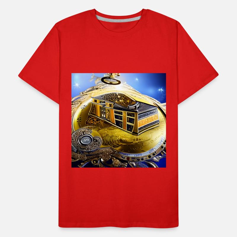 Clock abstraction Men's Premium Organic T-Shirt