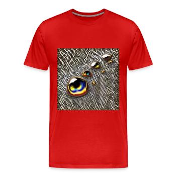 Verser des larmes - T-shirt bio Premium Homme - rouge - Devant - Damien (186cm)