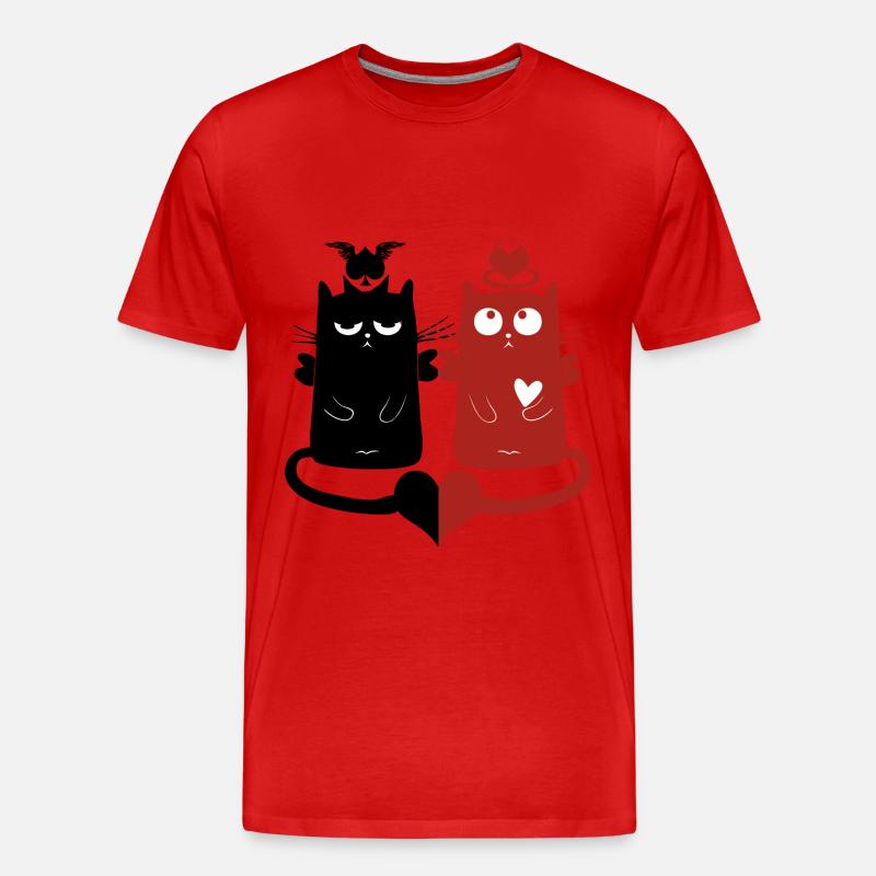 Engelchen und Teufelchen - Männer Premium Bio T-Shirt - undefined