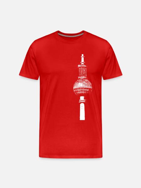 TV Tower Berlin Alex - Men's Premium Organic T-Shirt - red