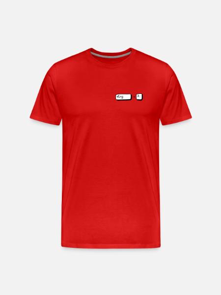 ctrl + Z - T-shirt bio Premium Homme - rouge