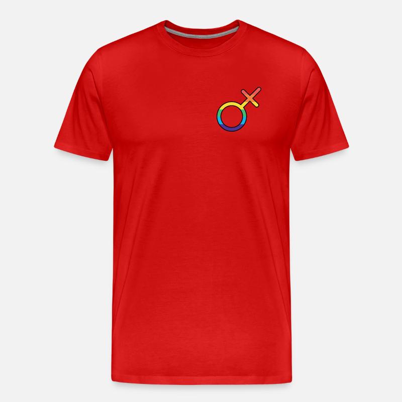 Trans Male Pride - Männer Premium Bio T-Shirt - Rot