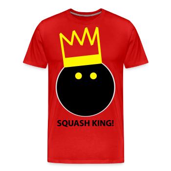 Squash King - Men's Premium Organic T-Shirt - red - Front - Damien (186cm)