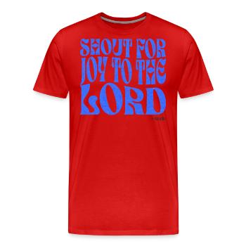 Christentum Christlicher Bibelvers - Männer Premium Bio T-Shirt - Rot - Vorne - Damien (186cm)
