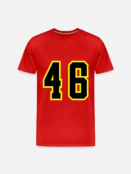 46 Number Leotard - Men's Premium Organic T-Shirt - red