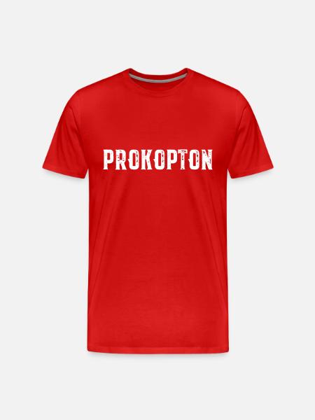Prokoptoniusz Stoicy Stoicyzm Stoik - Ekologiczna koszulka męska Premium - czerwony
