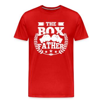 Boxfather Boxing Gloves Funny Boxer Gift Idea - Männer Premium Bio T-Shirt - Rot - Vorne - Damien (186cm)
