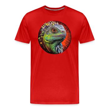 Une faune fascinante - T-shirt bio Premium Homme - rouge - Devant - Damien (186cm)