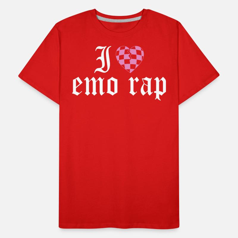 J'Adore L'Emo Rap J'aime La Musique Emo Rap T-shirt bio Premium Homme
